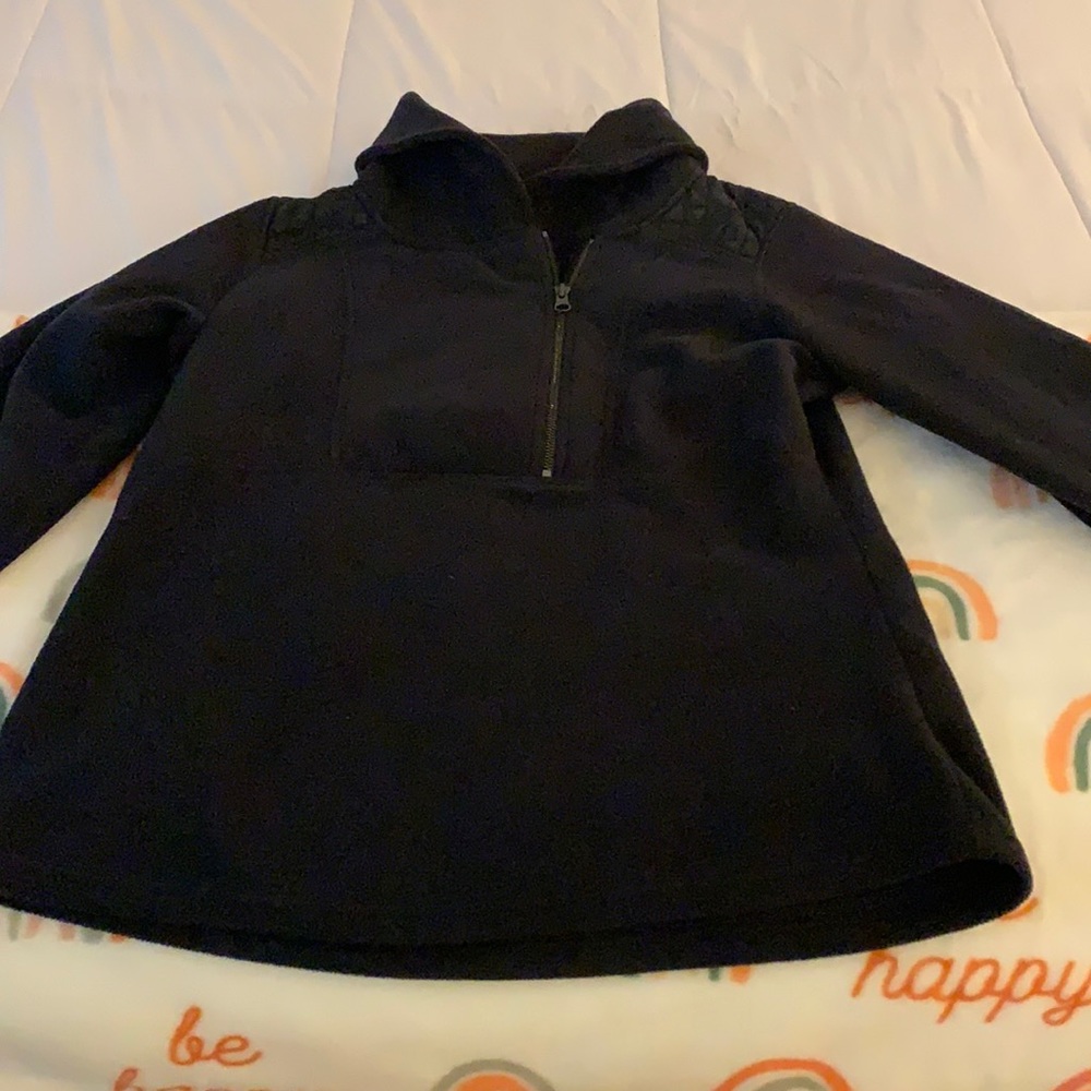 Columbia asymmetrical 1/4 zip black pullover